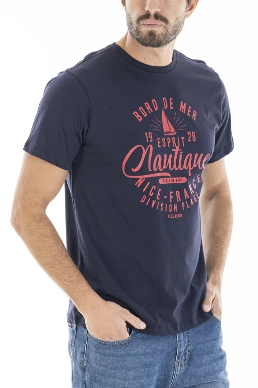 T-shirt in cotone con stampa CRI