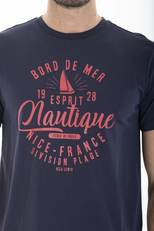 T-shirt in cotone con stampa CRI