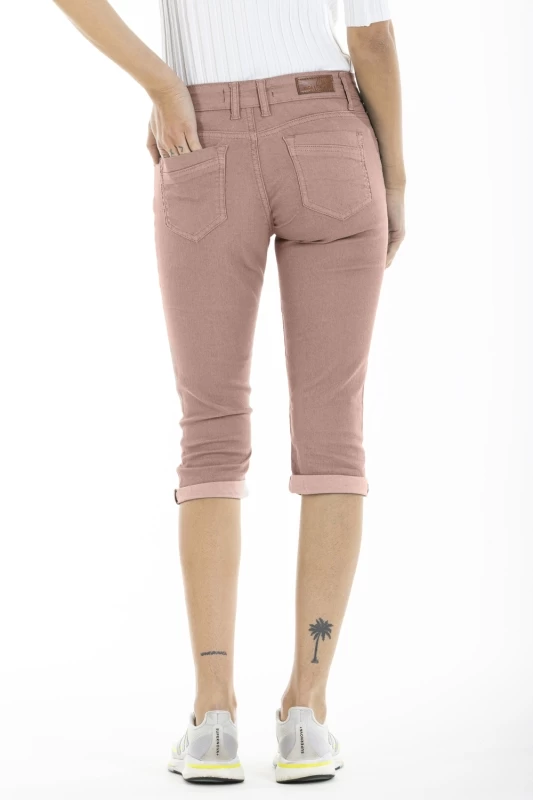 Pantacourt coupe slim POEMY ROSE