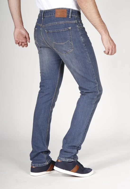 Jeans stretch garzato stone antiinflazione Fibreflex® ANTI3