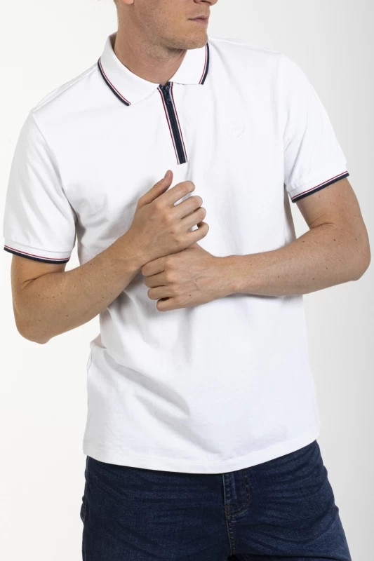 Polo con collo con cerniera FLOYD