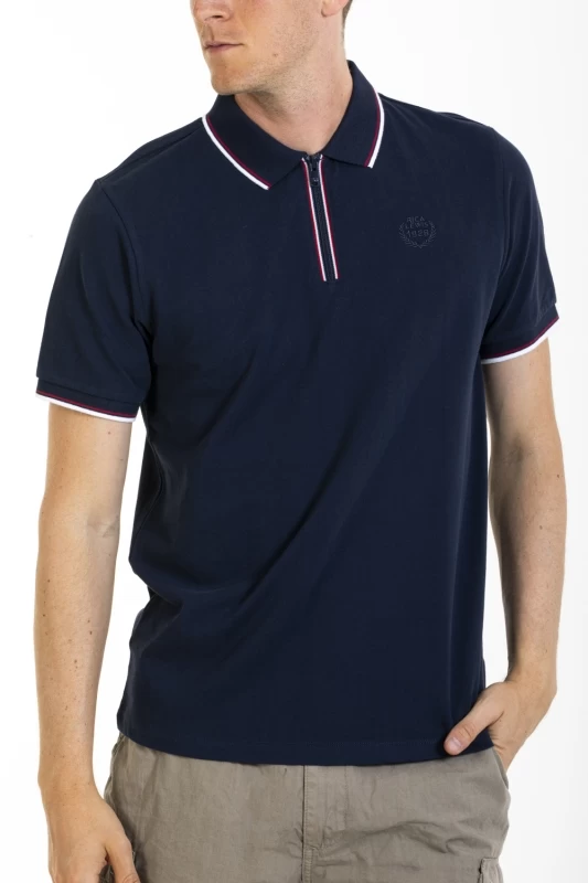 Polo con collo con cerniera FLOYD