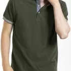 Mao style neck polo shirt FULVIO