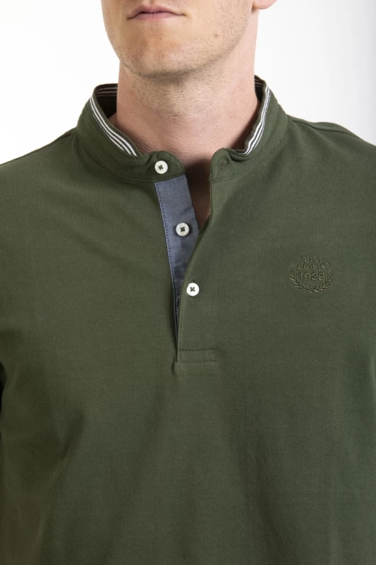 Mao style neck polo shirt FULVIO