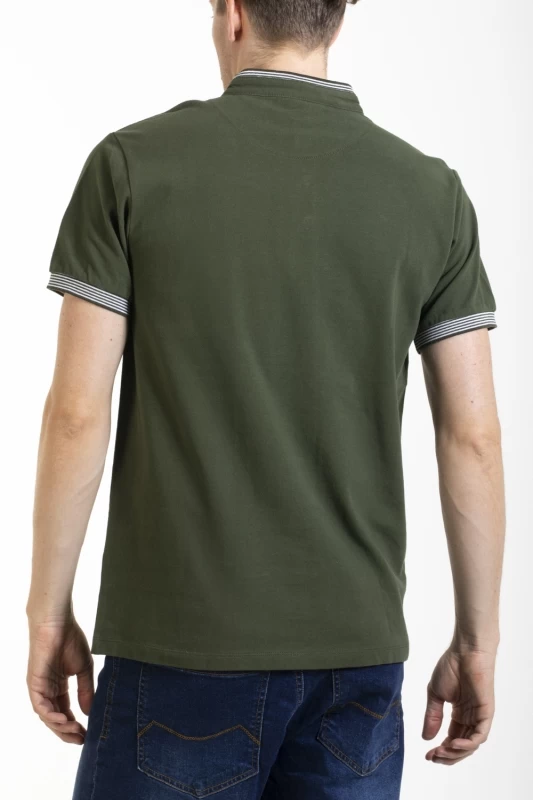 Mao style neck polo shirt FULVIO