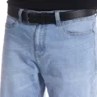 Cintura nera con cuciture grigie CEINO