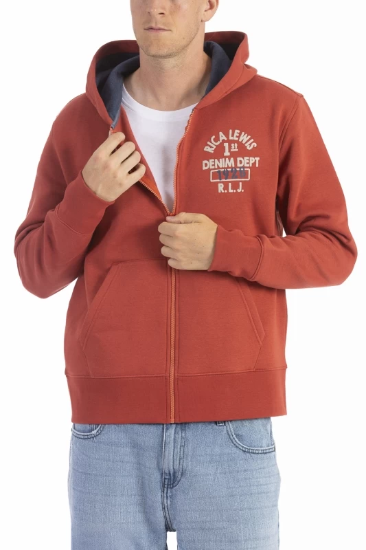 Sweat zippé à capuche DJANGO