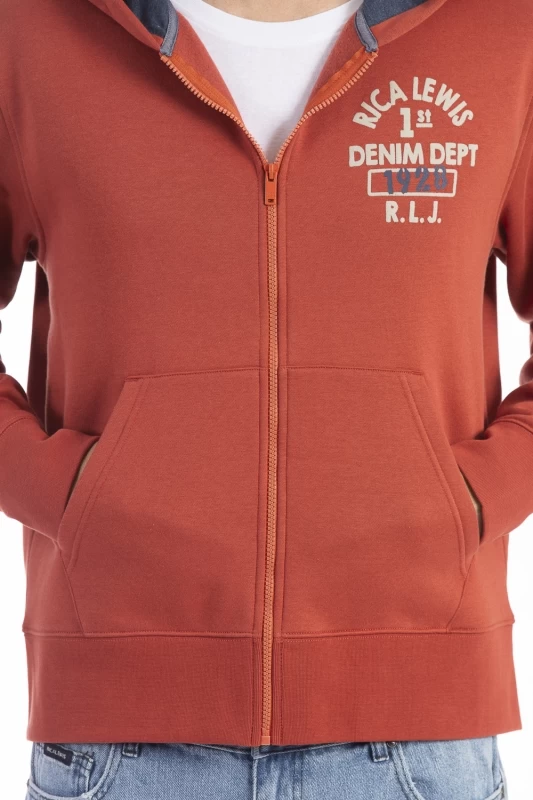 Sweat zippé à capuche DJANGO