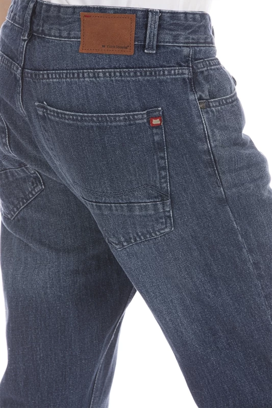 Jeans 5 poches brossé coupe droite ARKON3 longueur 30cm