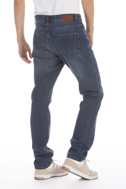 Jeans 5 poches brossé coupe droite ARKON3 longueur 30cm