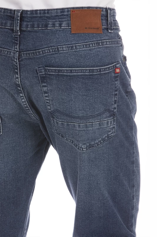 Jeans 5 poches brossée coupe droite stretch ARKON8 longueur 32cm