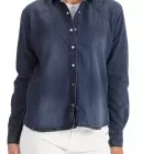 Chemise en denim stone washed ROSANE